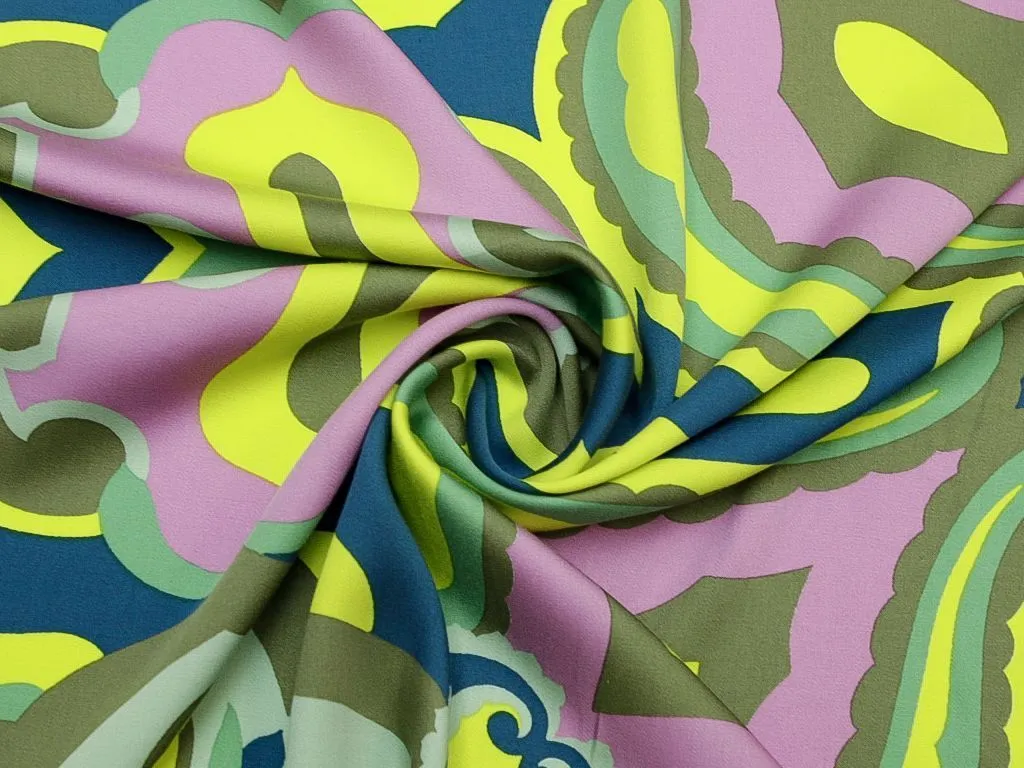 Плательная ткань орнамент переплетения в салатовых тонахизображение