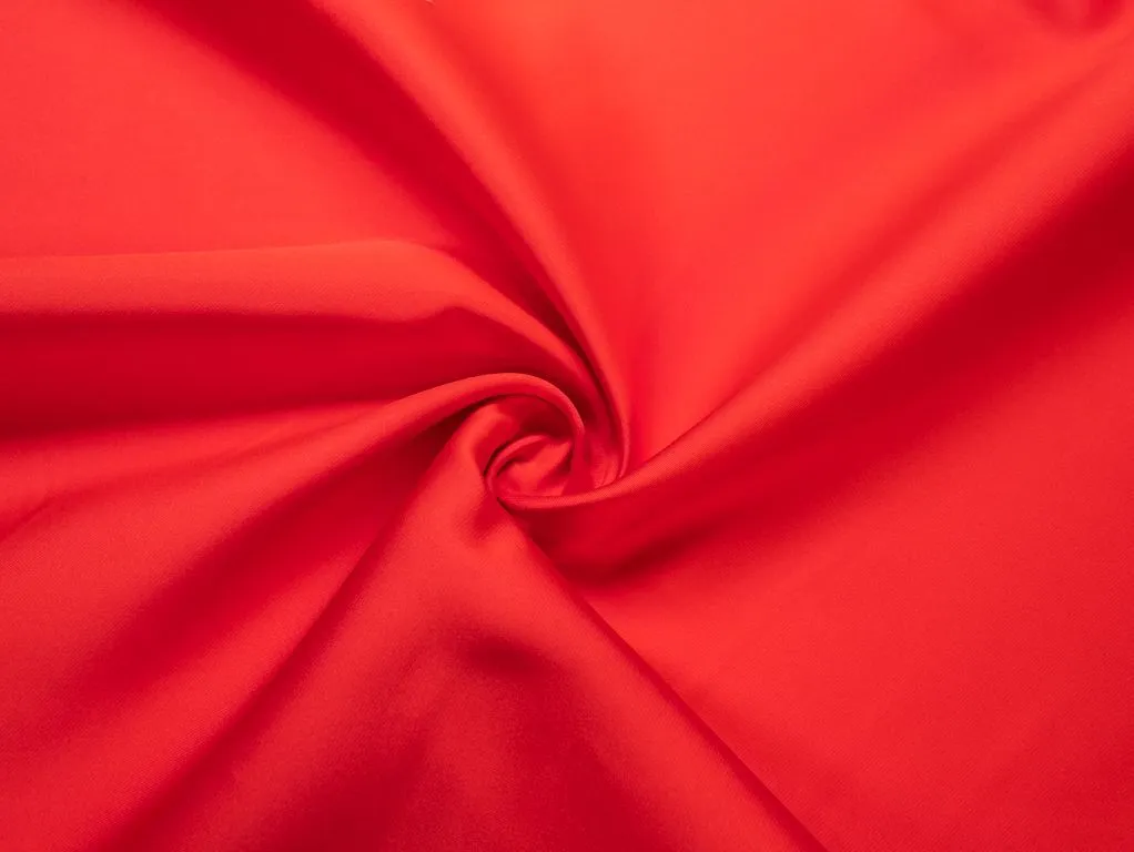 Двухсторонняя костюмная ткань Микадо, цвет насыщенный оранжевыйизображение