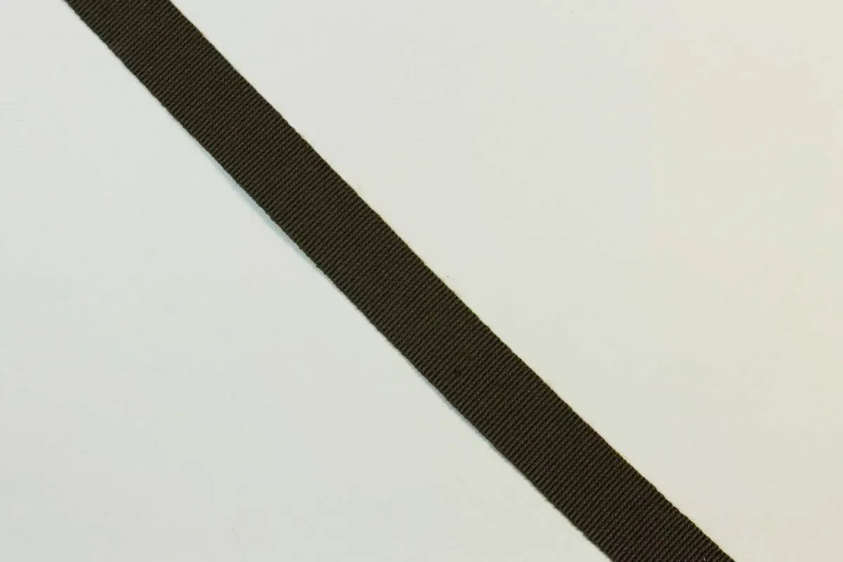 Лента репсовая, декоративная, цвет коричневый, ширина 15 мм изображение