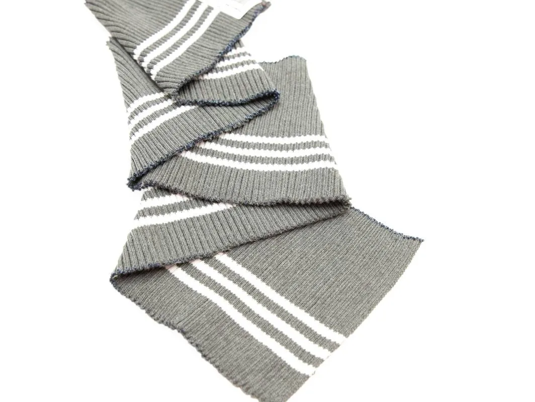 Подвяз ( трикотаж ), 80*13 см, цвет: серый меланж/белыйизображение