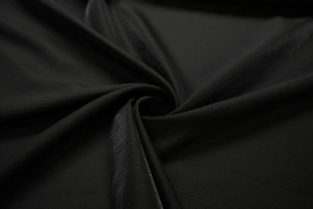 Костюмная ткань в клетку гленчик с блеском, цвет кофейныйизображение