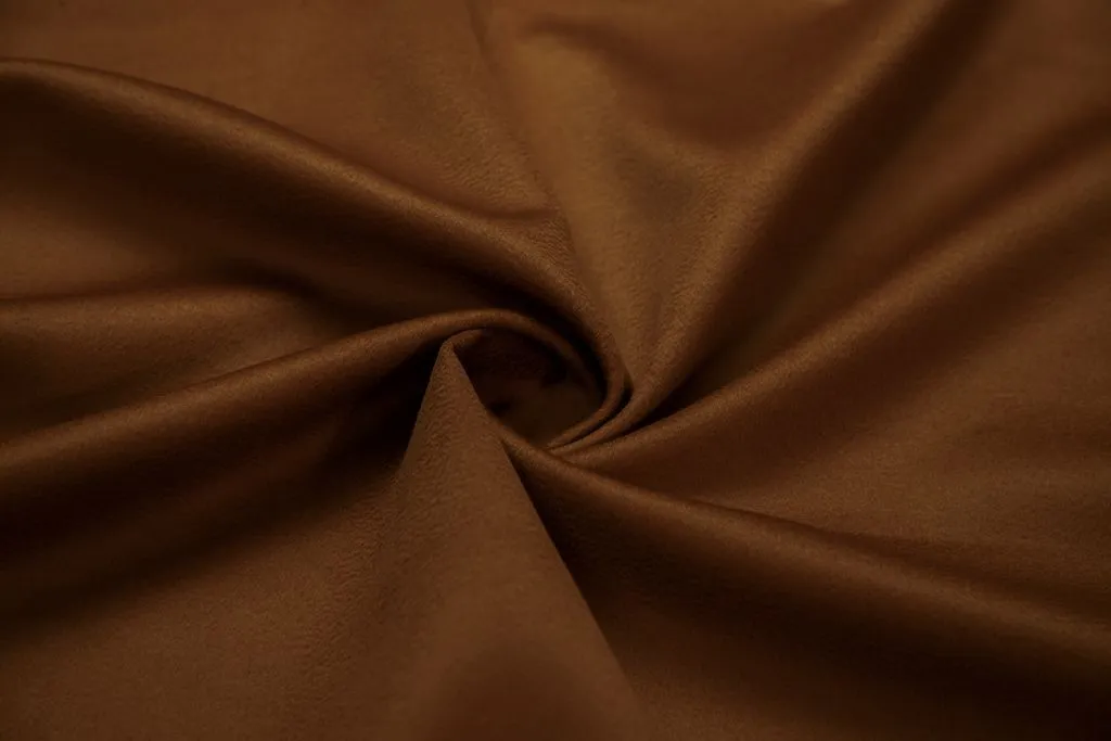 Дублированная пальтовая ткань с ворсом волной, цвет терракотовыйизображение