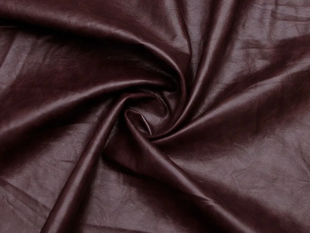 Экокожа на трикотажной основе Forli, бордового цветаизображение