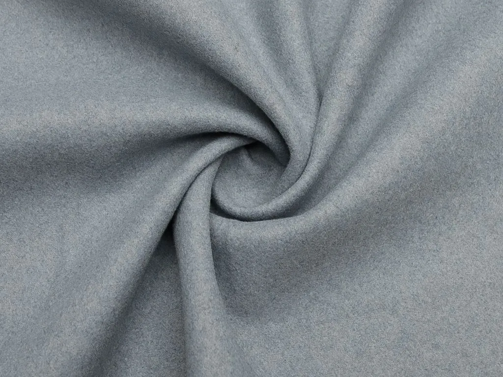Пальтовая ткань на трикотажной основе Catania, серо-голубого цветаизображение