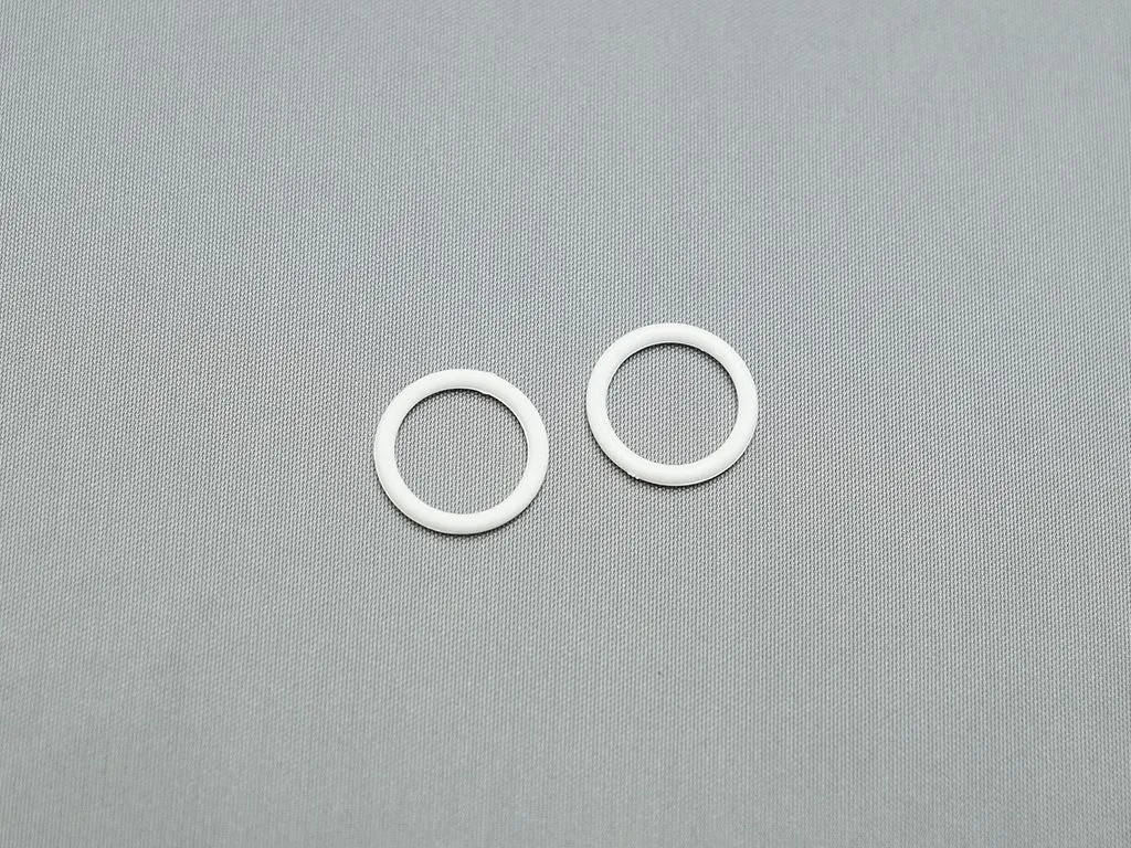 Кольцо для нижнего белья,пластик,белого цвета, диаметр 14 ммизображение