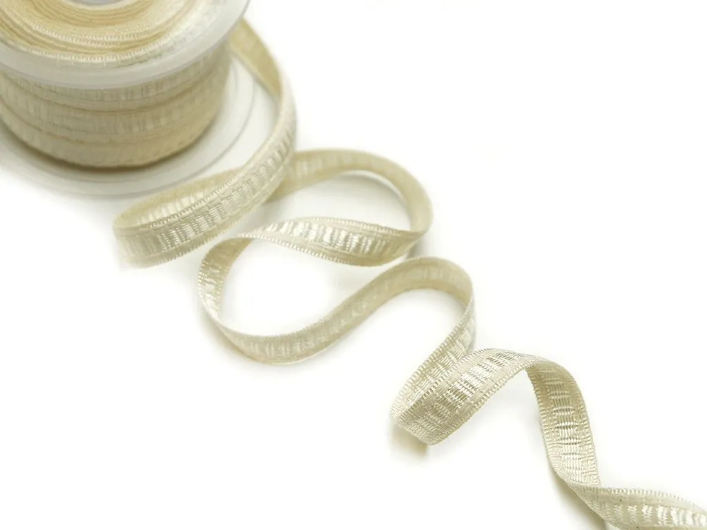 Тесьма декоративная, вязаная, цвет айвори, ширина 15 ммизображение