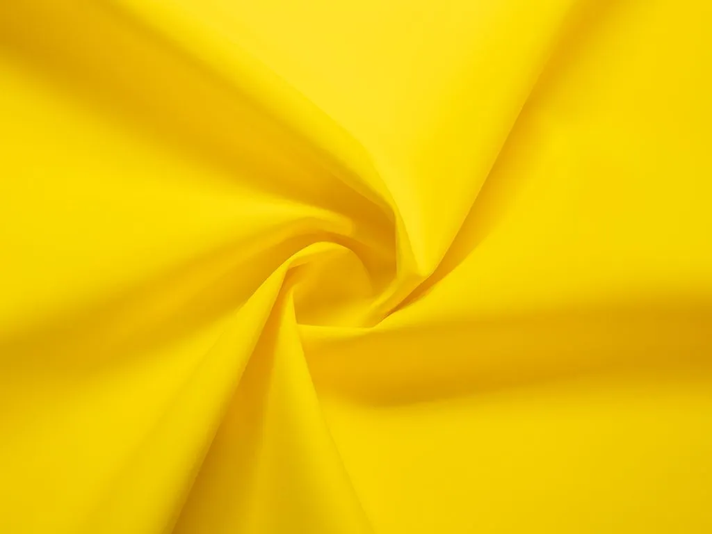 Двухсторонняя плащевая ткань с виниловым покрытием, цвет ярко-желтыйизображение