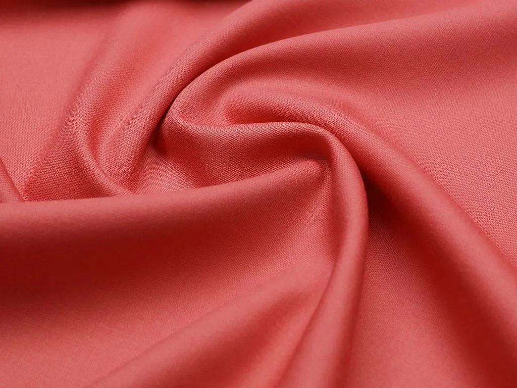 Шерстяная 2х сторонняя костюмная ткань, цвет  насыщенный розовыйизображение