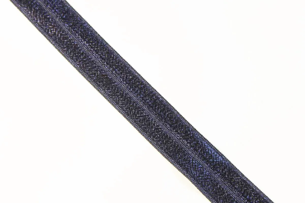 Бейка-стрейч (резинка) трикотажная, т.-синего цвета, ширина 20 мм  изображение