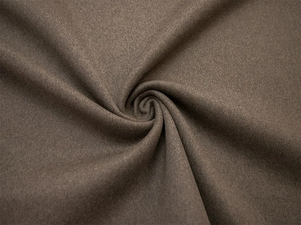 Пальтовая 2х слойная  ткань, цвет брусничный и коричневыйизображение