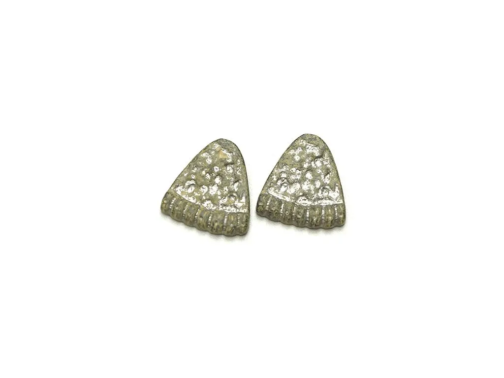 Пуговица металлическая, на ножке, "ШАПКА", старое серебро, диаметр 30 ммизображение