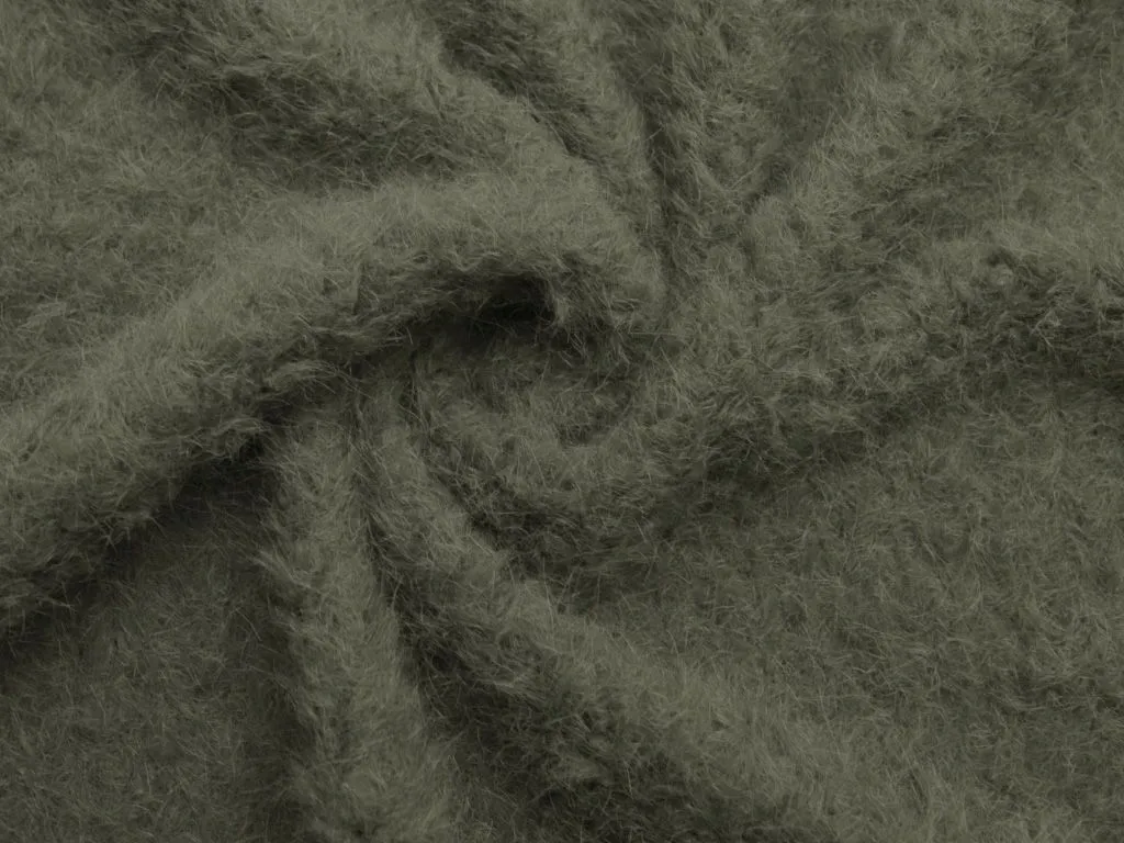 Искусственный мех на трикотажной основе Nord Style, серого цветаизображение