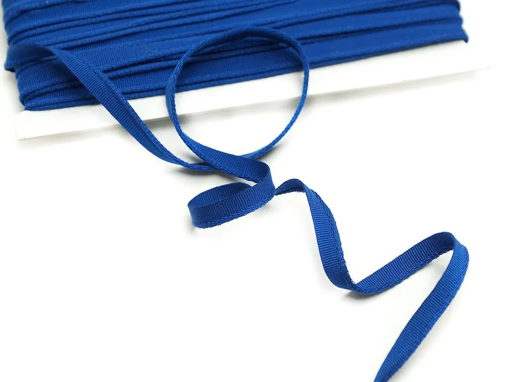 Кант репсовый, хлопок, синего цвета, ширина 10 мм  изображение