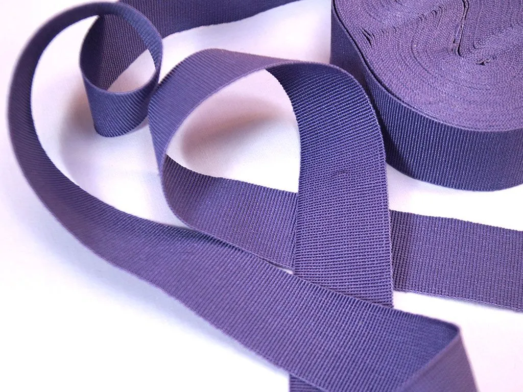 Лента репсовая, декоративная, фиолетового цвета, ширина 30 мм изображение