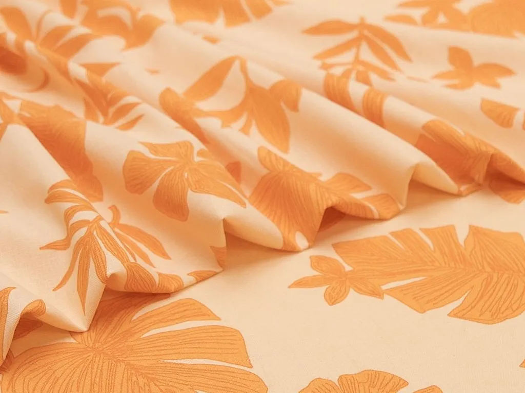 Лен оранжевые листья на кремовом фонеизображение