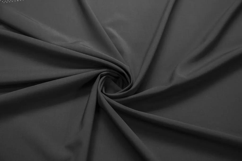 Костюмная ткань с перфорацией, купон 150 см, цвет черныйизображение