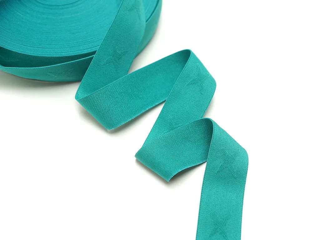 Тесьма-резинка тканная "ЗВЕЗДОЧКИ" цвет: бирюза, ширина  35 ммизображение