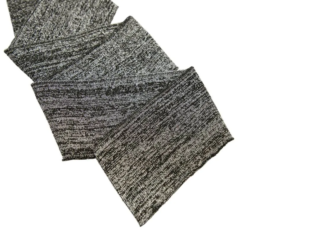 Подвяз ( трикотаж ), 80*7,5 см, цвет: чёрный/серебро (меланж)изображение