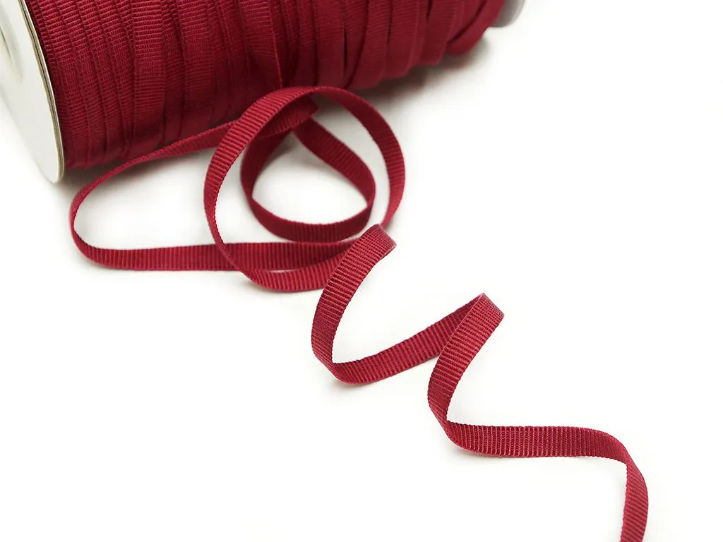 Шнур репсовый, рукав, тёмно-красного цвета, ширина 10 ммизображение