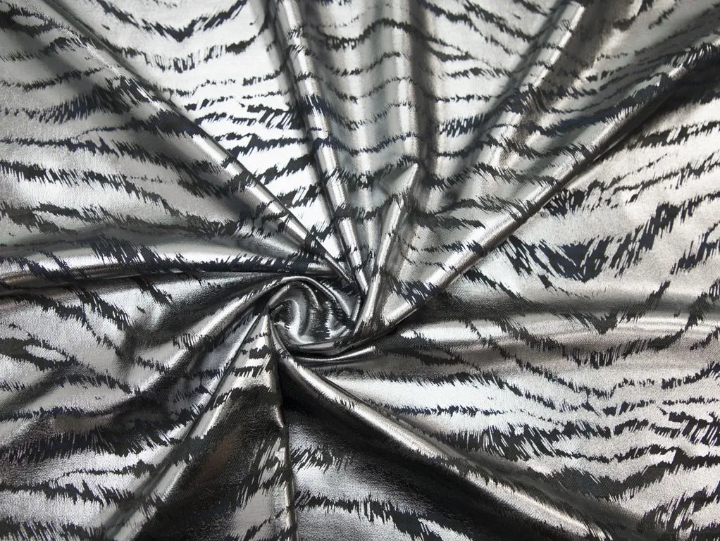 Двухсторонняя костюмная ткань, синяя клетка с серебристым напылениемизображение