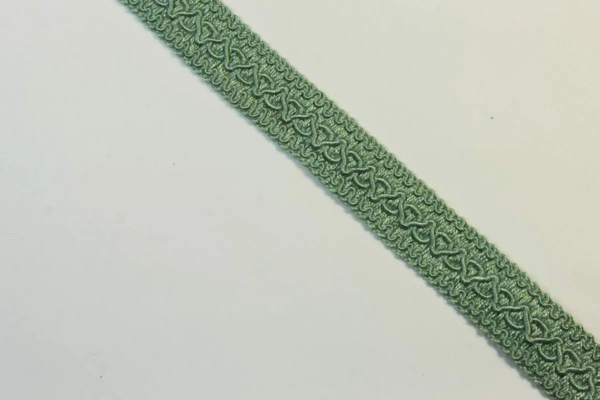 Тесьма декоративная, серо-бирюзового цвета, ширина 20 ммизображение